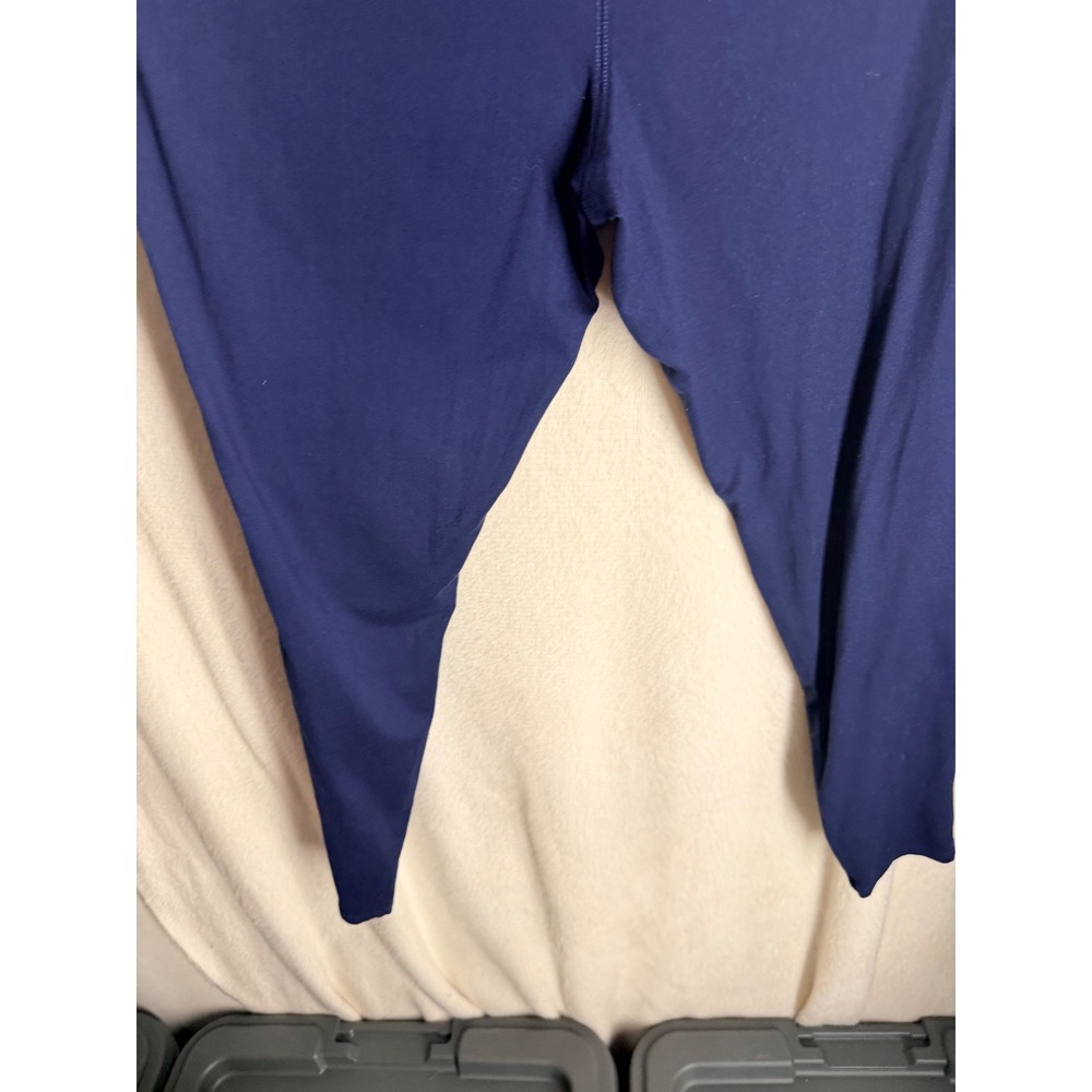 New Directions Studio Womens Navy Blue Elastic Waist Leggings Size L - Picture 8 of 8